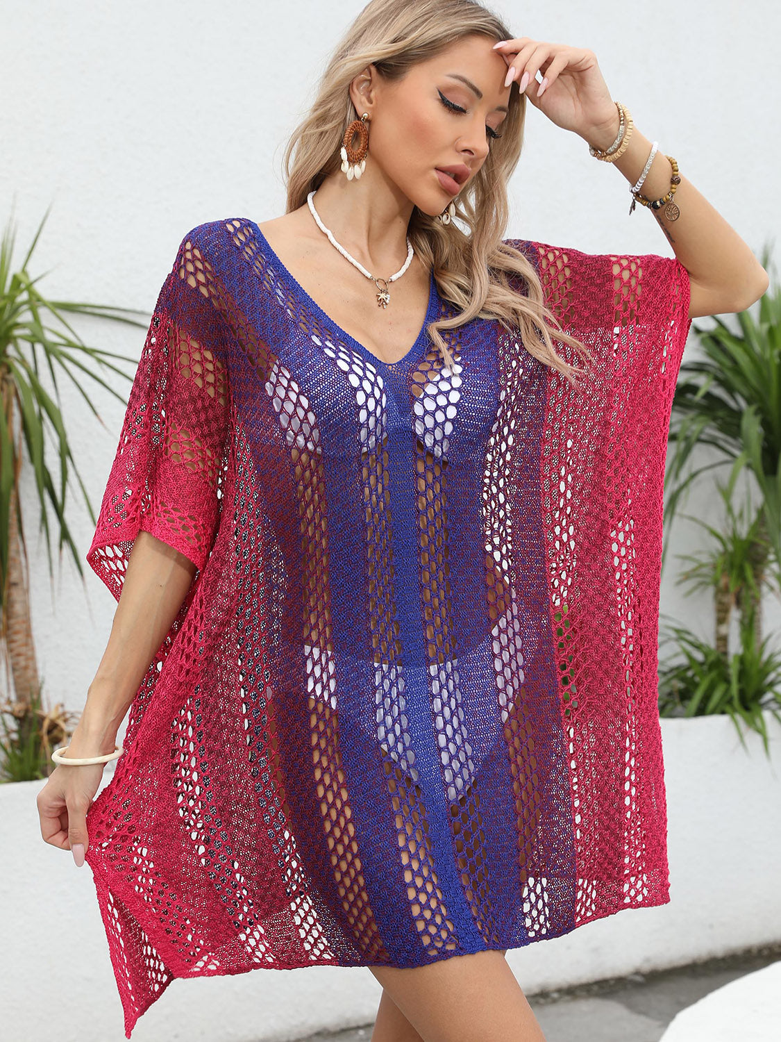 Klassy Way V-Neck Cover-Up