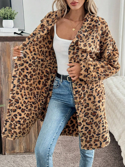 Wildcat Leopard Plush Coat