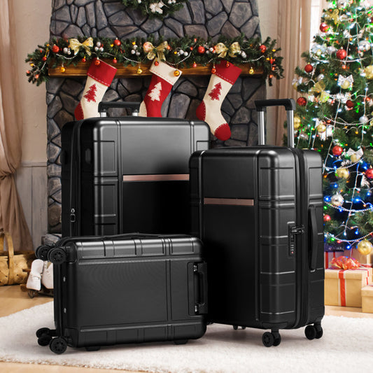 3-in-1 Set Double Wheel Trolley Case Luggage Set