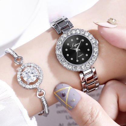 Quartz Bracelet Wrist-Watch Set