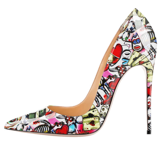 Graffiti High Heel Pumps