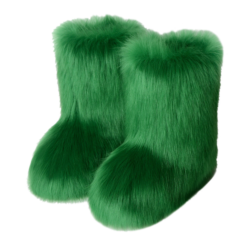 Pretty Exotics Fox Fur Boots