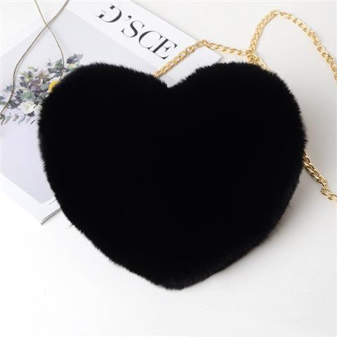 True Love Plush Chain Shoulder Bag