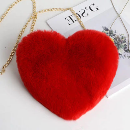 True Love Plush Chain Shoulder Bag