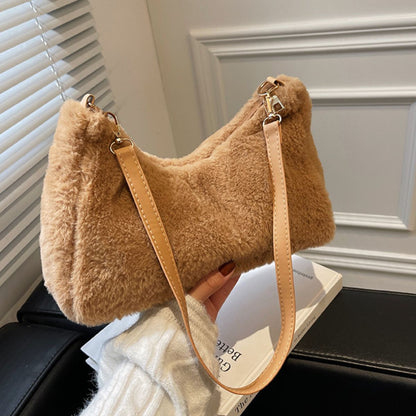 Foxy Brown Faux Fur Shoulder Bag