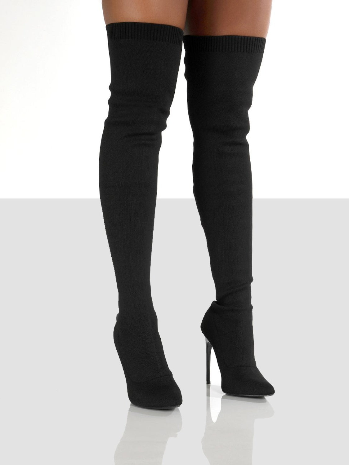 The Time Is Now Over Knee Stiletto Boots