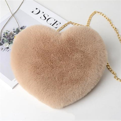 True Love Plush Chain Shoulder Bag