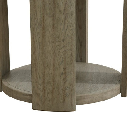 Klassy Exotics Walnut MDF And Oak Living Room Side Table