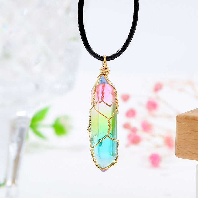 Gradient Diamond Crystal Necklace