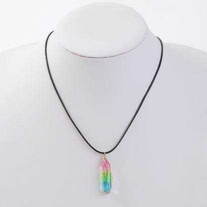 Gradient Diamond Crystal Necklace