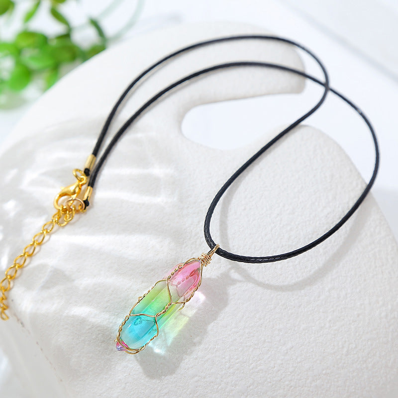 Gradient Diamond Crystal Necklace