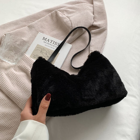 Foxy Brown Faux Fur Shoulder Bag