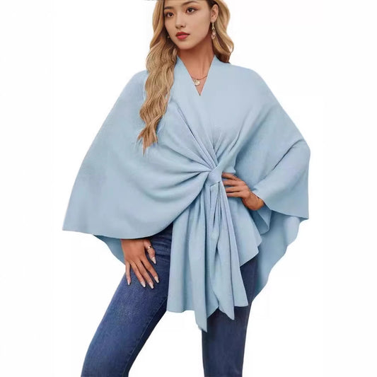 Diva Stylez Loose V-neck Shawl Cape