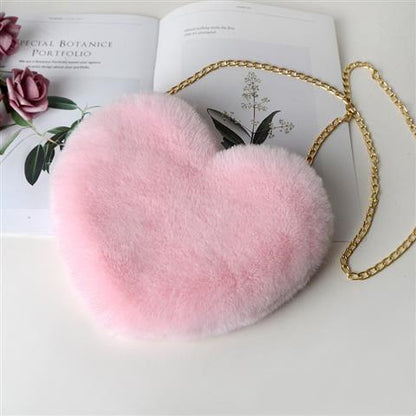 True Love Plush Chain Shoulder Bag