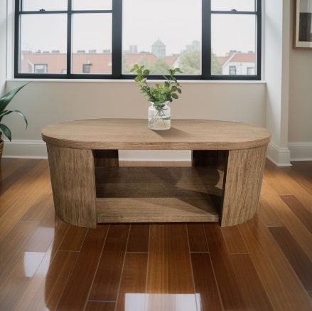 Klassy Exotics Walnut MDF And Oak Living Room Coffee Table