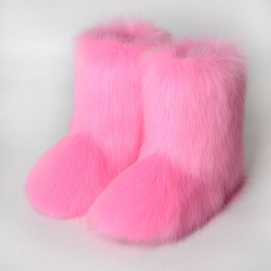 Pretty Exotics Fox Fur Boots