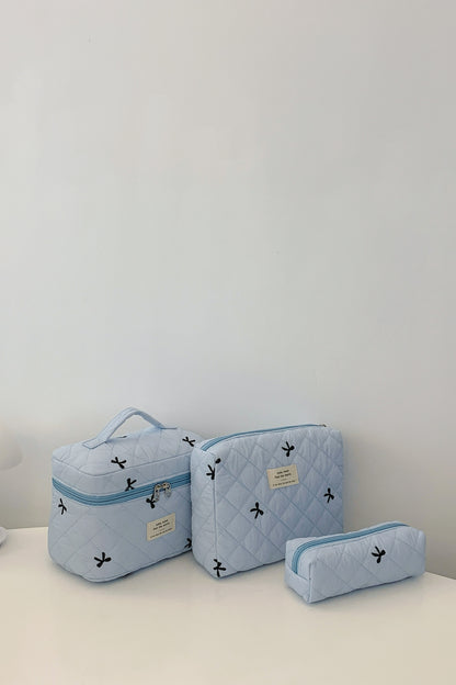 Bonnie Bow Quilted Cloth Storage Bag Set