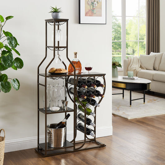 Surely Divine 5-tier Freestanding Wine Rack