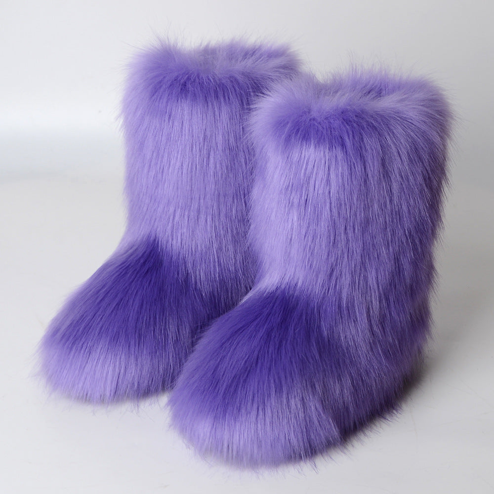 Pretty Exotics Fox Fur Boots