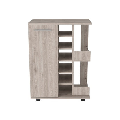 Bar Cabinet with Two External Shelves & a Six Built-in Wine Rack