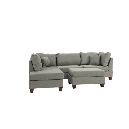 Call Me Queen 3-PC SECTIONAL In Gray