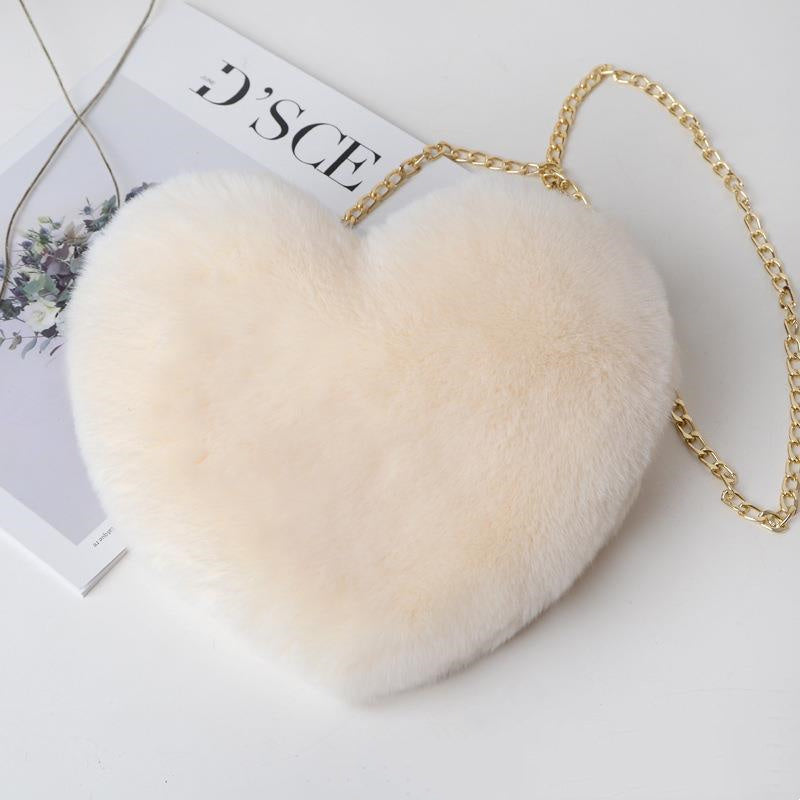 True Love Plush Chain Shoulder Bag