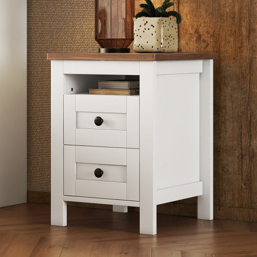 Klassy Sophistication Bedside Table In The Bedroom